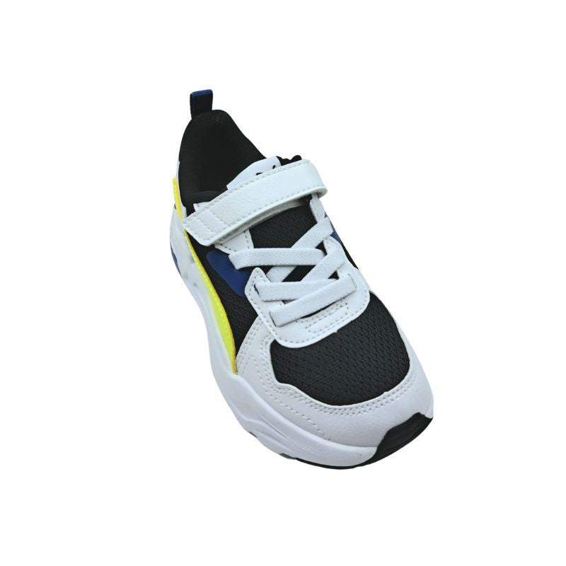 Puma Trinity Lite AC+PS 391480 14 Αθλητικό για αγόρι σε συνθετικό δέρμα και ύφασμα Μαύρο-Λευκό Πολύχρωμο