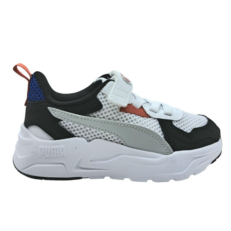 Puma Trinity Lite MID 90s AC+PS 400660 01 Αθλητικό για αγόρι σε συνθετικό δέρμα και ύφασμα Μαύρο-Λευκό-Πολύχρωμο