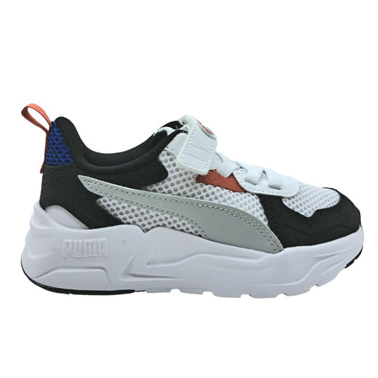 Puma Trinity Lite MID 90s AC+PS 400660 01 Αθλητικό για αγόρι σε συνθετικό δέρμα και ύφασμα Μαύρο-Λευκό-Πολύχρωμο