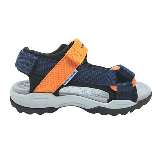 Geox J Borealis Boy J450RE 01411 C0659 Πέδιλο για αγόρι Πορτοκαλί- Μπλέ