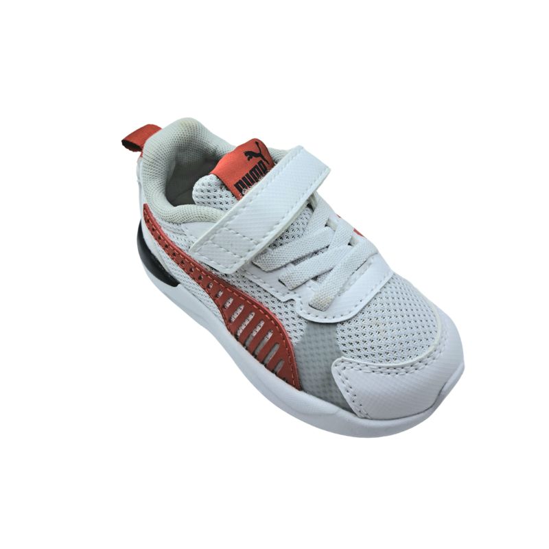 Puma X-Ray 3LT AC+Inf 401495 01 Αθλητικό Sneaker για αγόρι σε συνθετικό δέρμα και ύφασμα Λευκό-Πολύχρωμο