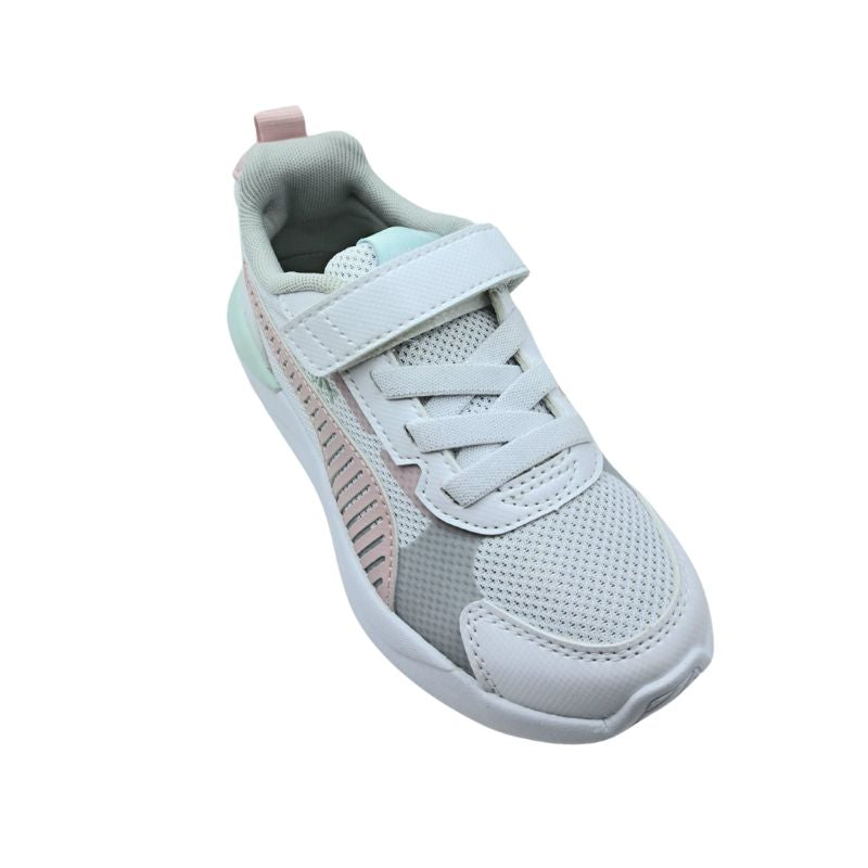Puma X-Ray 3LT AC+PS 401494 04 Αθλητικό για κορίτσι σε συνθετικό δέρμα και ύφασμα Λευκό-Πολύχρωμο