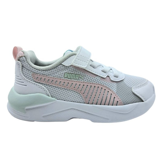 Puma X-Ray 3LT AC+PS 401494 04 Αθλητικό για κορίτσι σε συνθετικό δέρμα και ύφασμα Λευκό-Πολύχρωμο