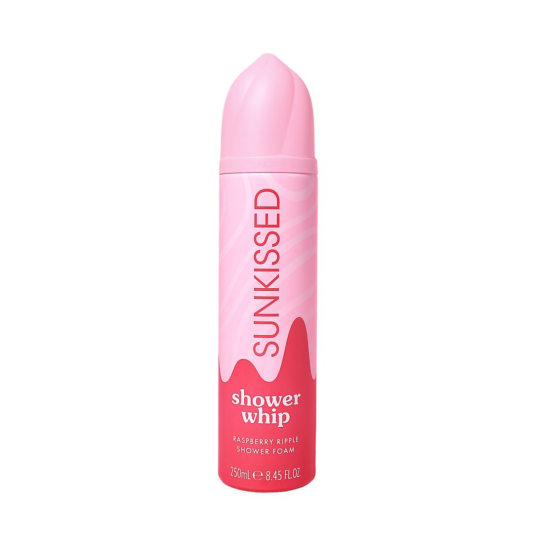 Sunkissed | Raspberry Ripple | Shower Whip Shower Foam 250ml | Sweet Fruity Cleansing | SU32467