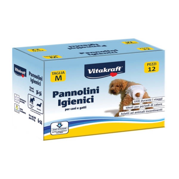 Vitakraft Πάνα βρακάκι 12τμχ - Medium 6-14Kg