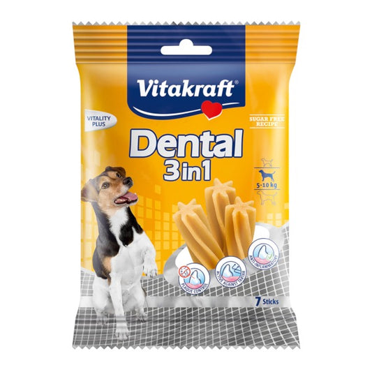 Vitakraft Dental 3 In 1 - Συσκευασία 7 Sticks - Small