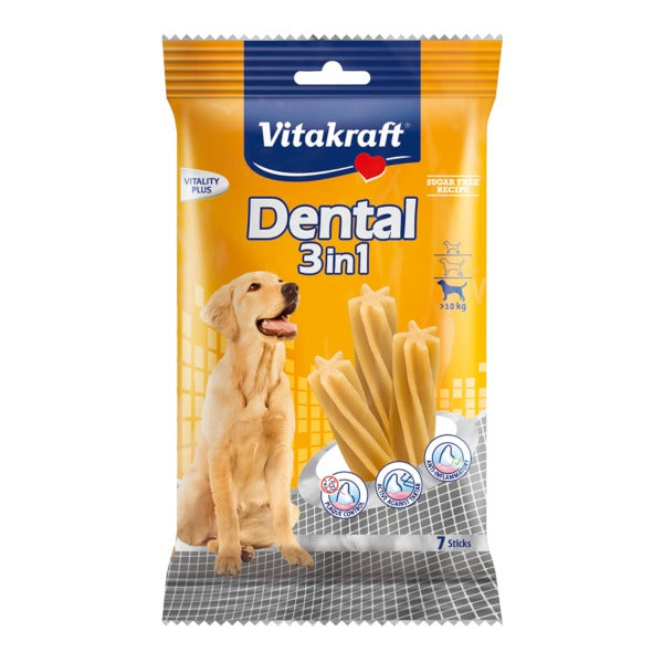 Vitakraft Dental 3 In 1 - Συσκευασία 7 Sticks - Medium