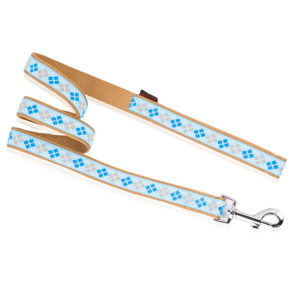 Οδηγός Σκύλου Γαλάζιος Romb Line Leash 1,5x120cm