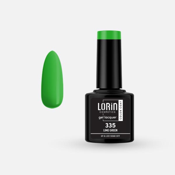 Lorin Gel Lacquer Ημιμόνιμο Βερνίκι 8ml. #335 (Lime Green)