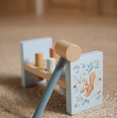 Little Dutch Ξύλινο παιχνίδι αντιστοίχισης με σφυρί Forest Friends FSC  LD7246