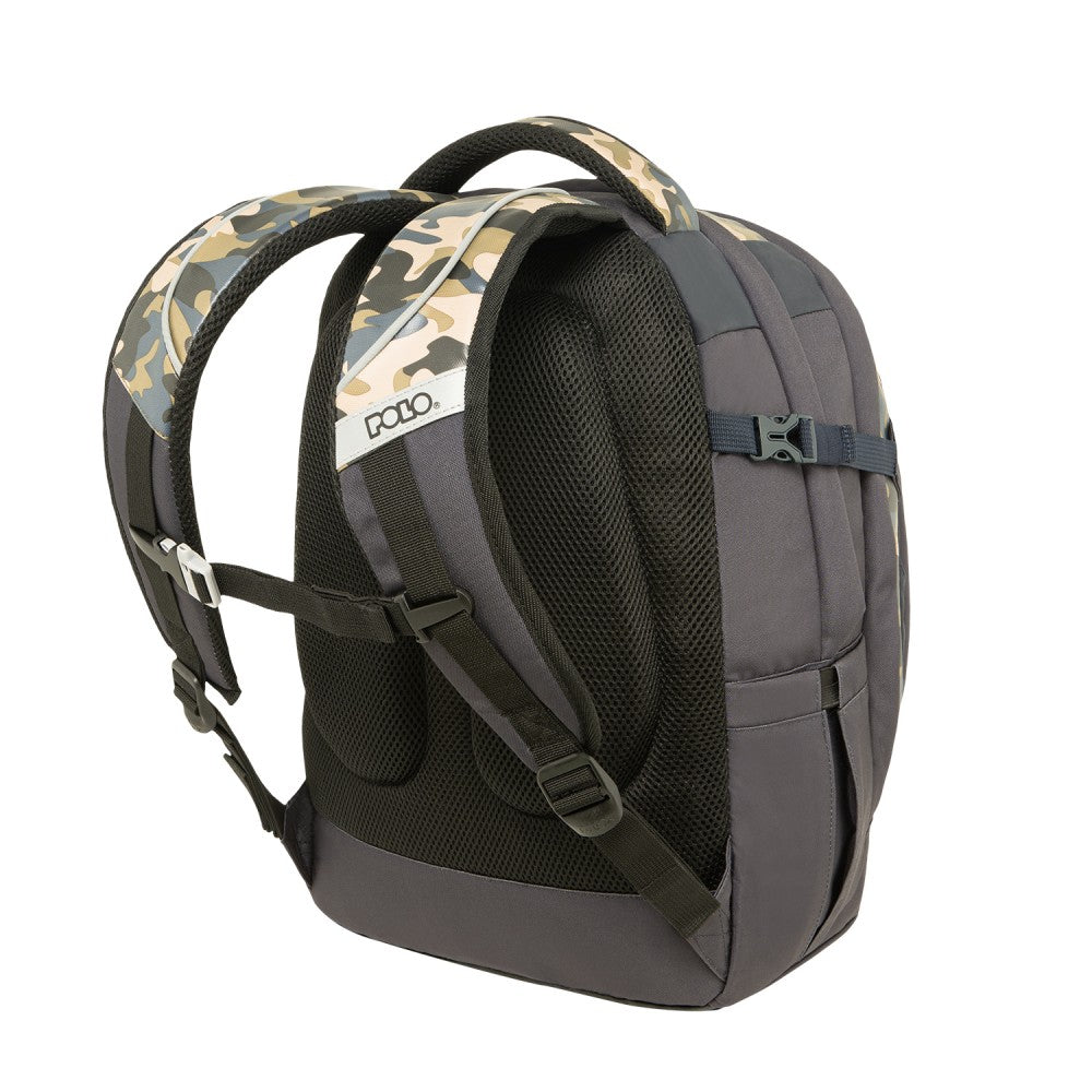 Polo Cryptic Σακίδιο Σχολική Τσάντα Πλάτης 28lt. σε Μαύρο (9010018310)