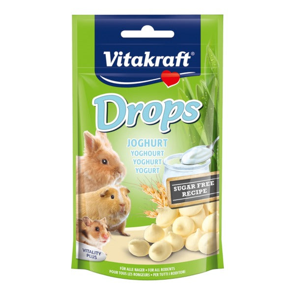 Vitakraft Drops Joghurt - Λιχουδιά Κουνελιού Γιαούρτι 75gr