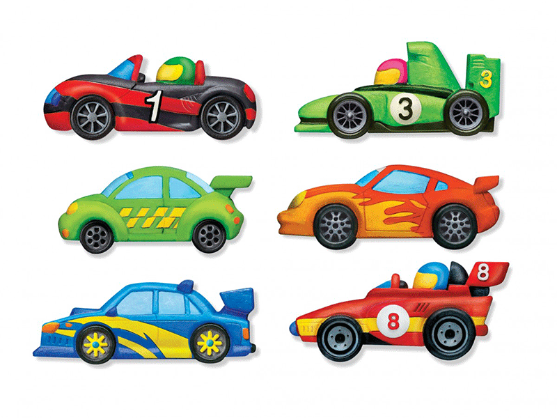 4M Κατασκευή Αγωνιστικά Αυτοκίνητα Μαγνητάκια/Καρφίτσα 3544