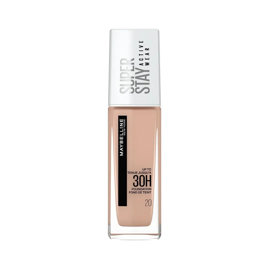 Maybelline | SuperStay Active Wear 30H Full Coverage Foundation No 20 Cameo (30ml) | MSS30HF20