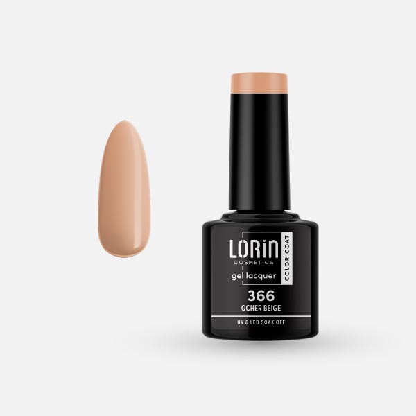 Lorin Gel Lacquer Ημιμόνιμο Βερνίκι 8ml. #366 (Ocher Beige)