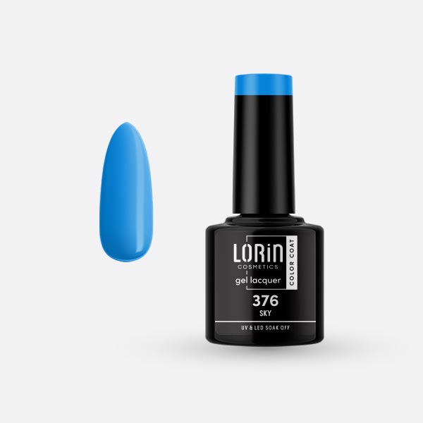 Lorin Gel Lacquer Ημιμόνιμο Βερνίκι 8ml. #376 (Sky)