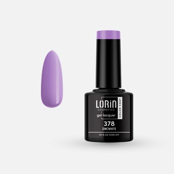 Lorin Gel Lacquer Ημιμόνιμο Βερνίκι 8ml. #378 (Zincwhite)