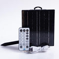 Σόλαρ Πάνελ 31V/2.5W με Αισθητήρα Φωτός 122x140mm, 3.7V 1800MAH*2, 12 Προγράμματα και Timer, Μνήμη και Dimmer, Remote Control , IP44