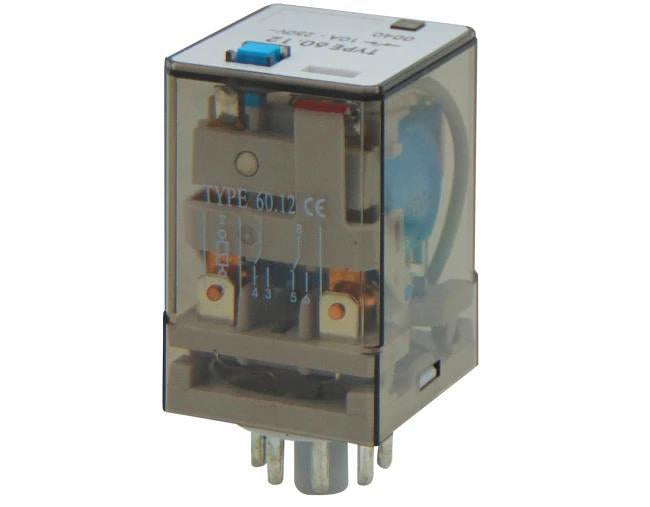 ΡΕΛΕ ΤΥΠΟΥ ΛΥΧΝΙΑΣ 8P 24V DC 2 ΕΠΑΦΩΝ 10Α 8p 60.2
