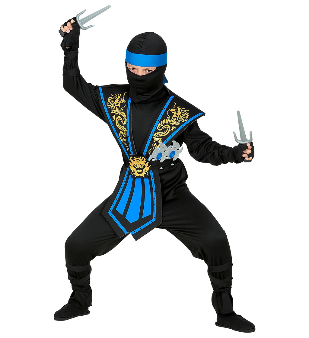 Blue Kombat Ninja Αποκριάτικη Στολή