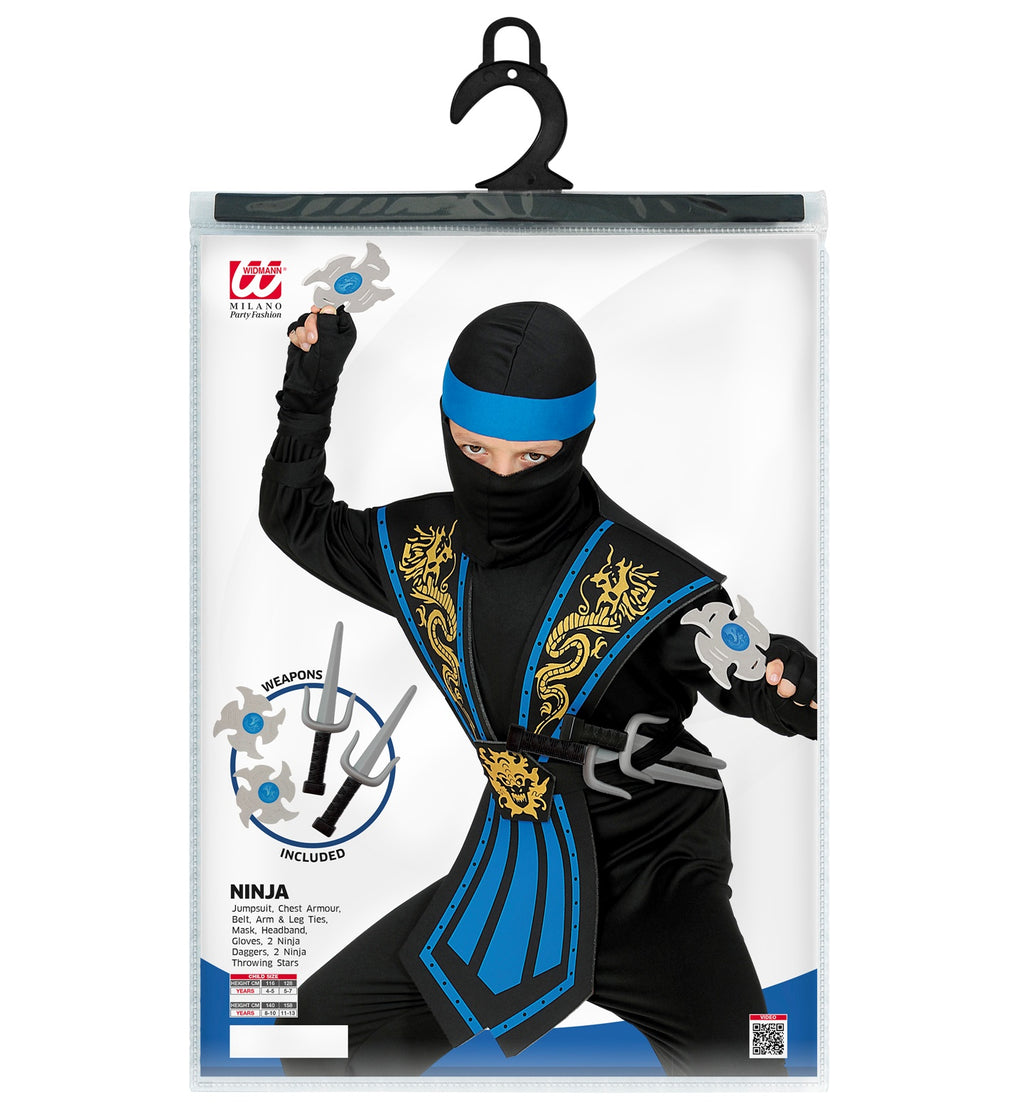 Blue Kombat Ninja Αποκριάτικη Στολή