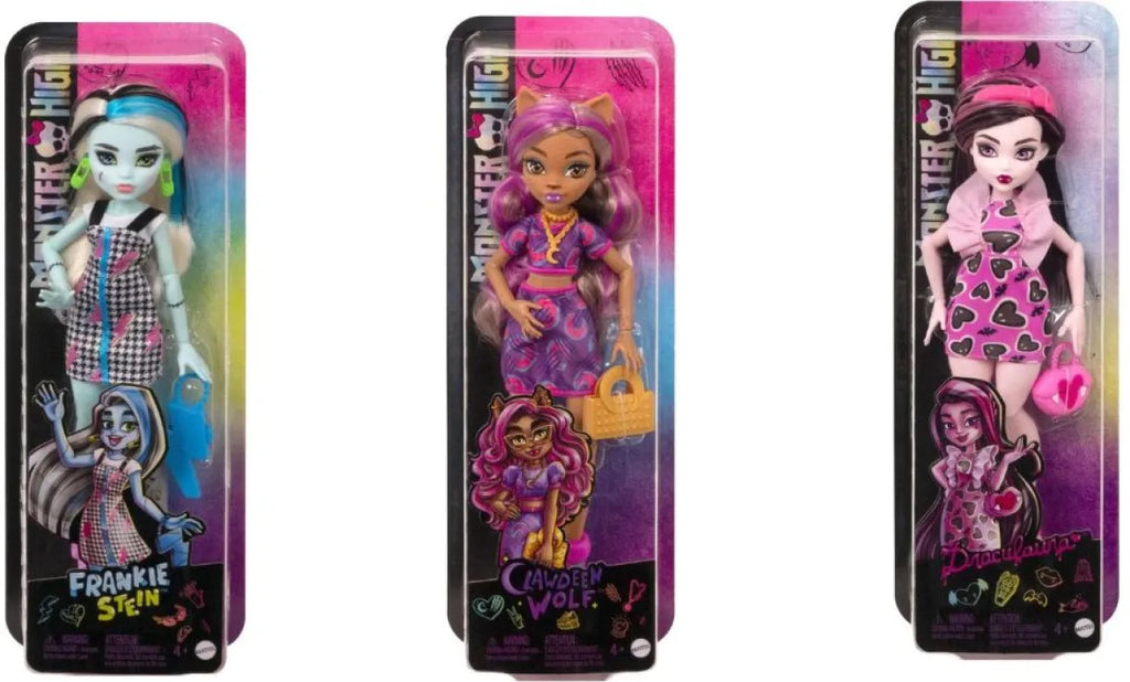 Monster High Κούκλες -3 Σχέδια (HRC12)