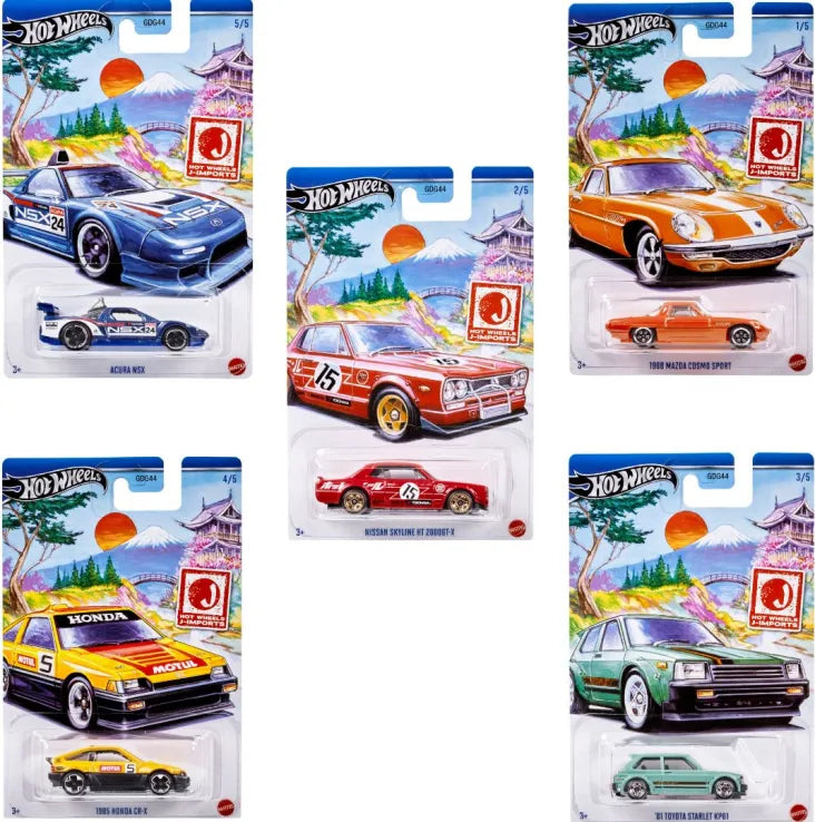 Hot Wheels Αυτοκινητάκια J Imports-5 Σχέδια