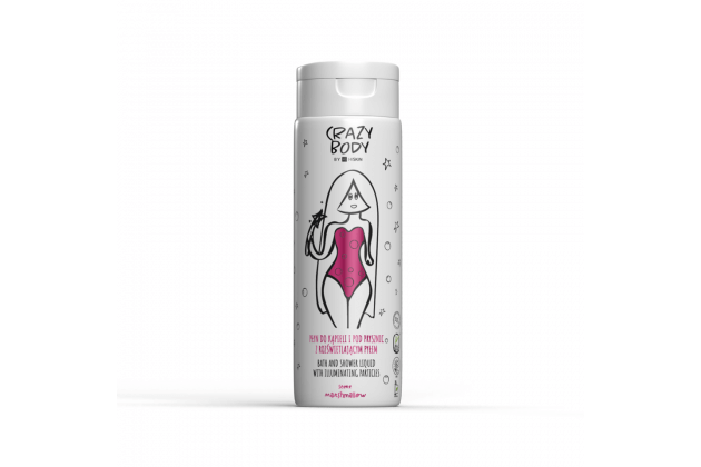 Shower Gel With Illuminating Particles Marshmallow 250ml | Crazy Body