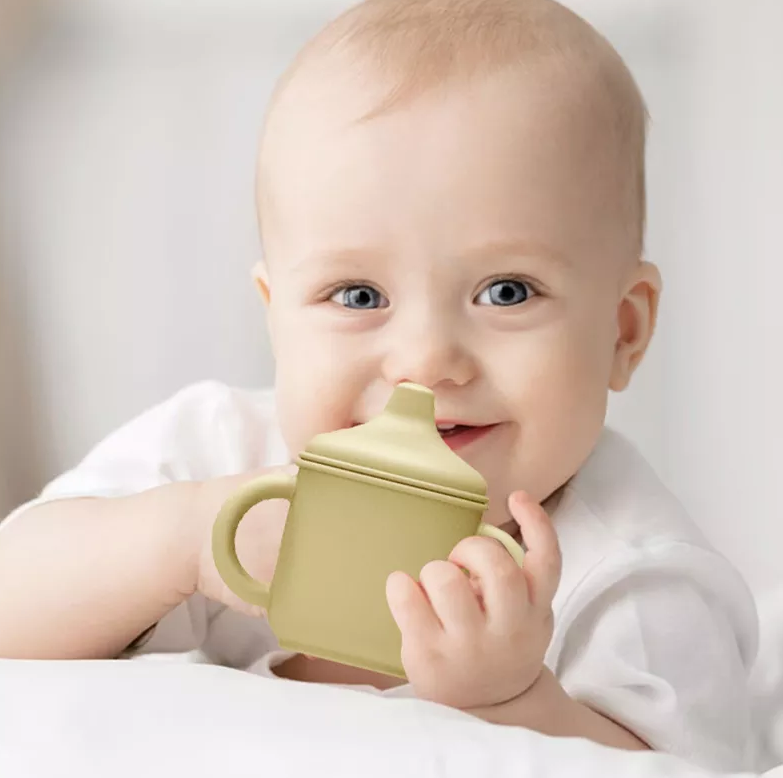 Baby Donkey Παιδικό Ποτήρι με στόμιο (150ml) ροζ 6+ μηνών SICULID03