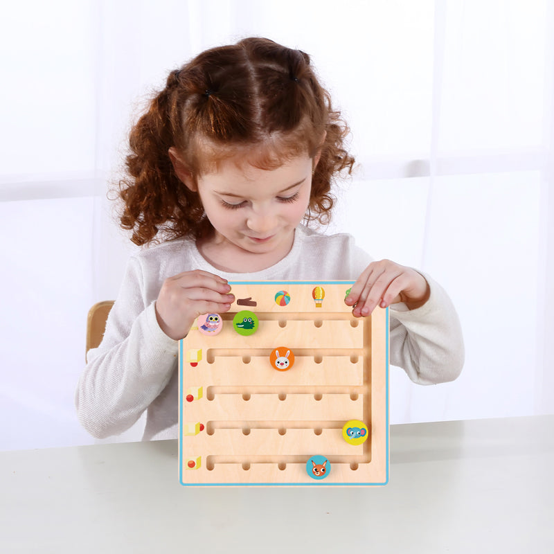 Tooky Toy Ξύλινο Παιχνίδι Που Πάνε Τα Ζωάκια (TL775)