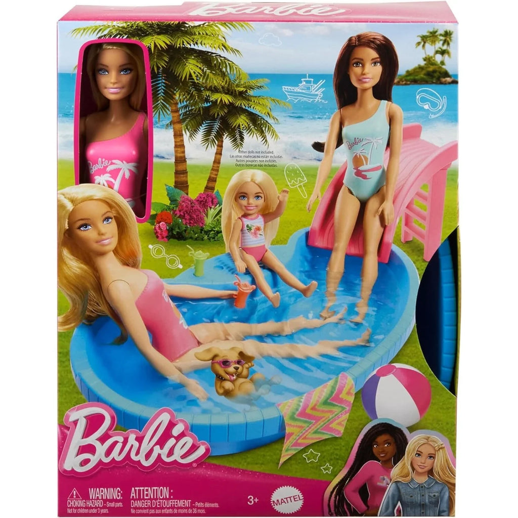Mattel Barbie Νέα Εξωτική Πισίνα Με Κούκλα (HRJ74)