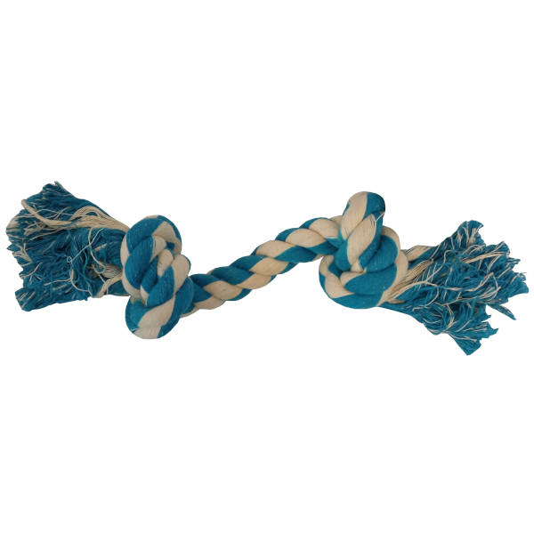 Dental Cotton Rope - Οδοντικό Παιχνίδι Σκύλου Σχοινί 27cm - Μπλε