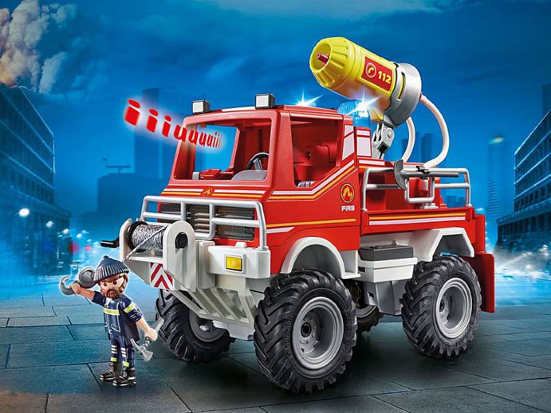 Playmobil City Action Όχημα Πυροσβεστικής Με Τροχαλία Ρυμούλκησης 9466