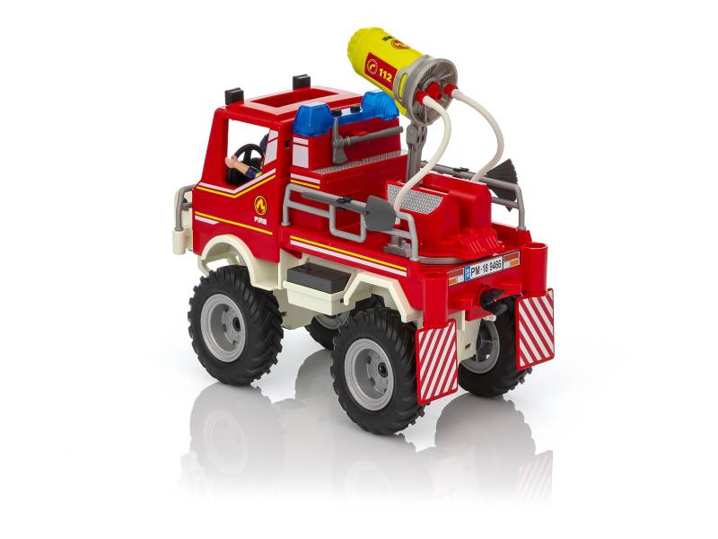 Playmobil City Action Όχημα Πυροσβεστικής Με Τροχαλία Ρυμούλκησης 9466