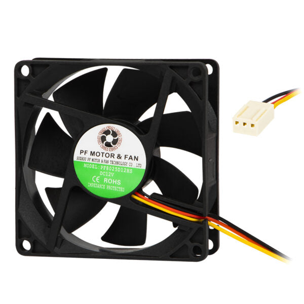 ΑΝΕΜΙΣΤΗΡΑΣ 12V 80x80x25mm 3 ΚΑΛΩΔΙΩΝ ΚΟΥΖΙΝΕΤΟ