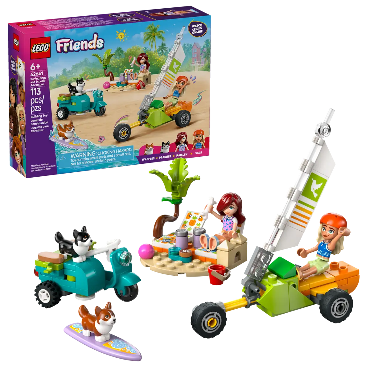 LEGO Friends Surfing Dogs & Scooter Adventure (42641)