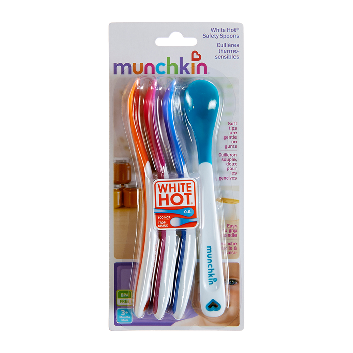Munchkin  Σετ 4 Κουταλάκια με Σύστημα White Hot® 11522