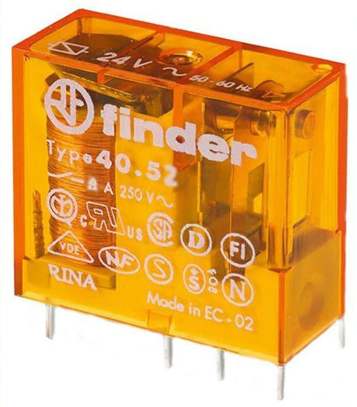 ΡΕΛΕ 24V AC 2 ΕΠΑΦΩΝ 8Α FINDER 40.52.8.024