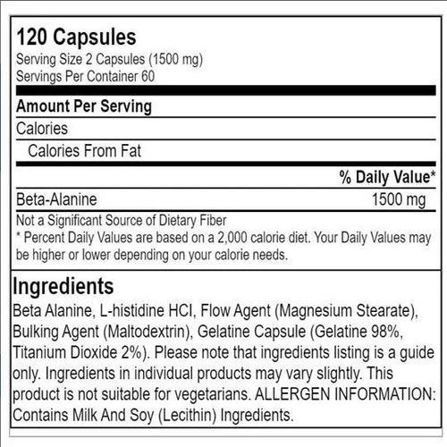 Applied Beta-Alanine 1500mg - 120Τabs