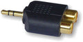 3.5mm STEREO ΑΡΣΕΝΙΚΟ - 2RCA ΘΗΛΥΚΟ ΑΝΤΑΠΤΟΡΑΣ ΕΠΙΧΡΥΣΟΣ
