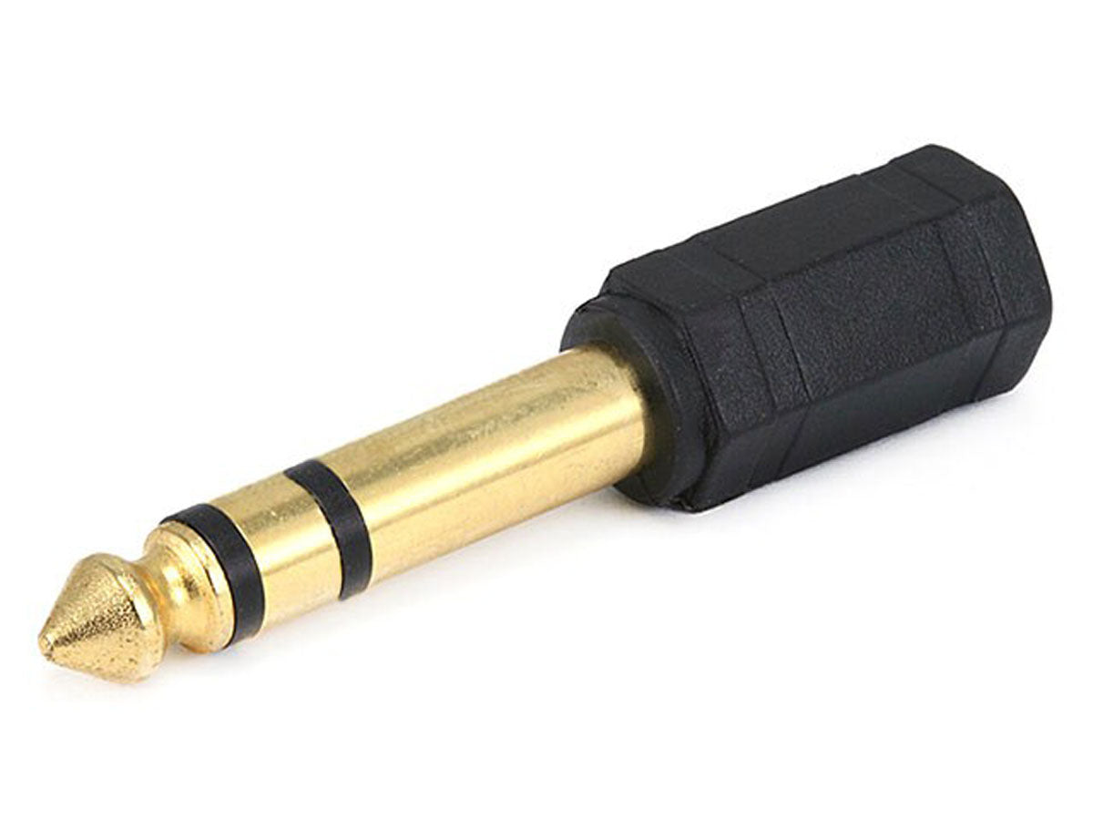 6.3mm STEREO ΑΡΣΕΝΙΚΟ - 3.5mm STEREO ΘΗΛΥΚΟ ΕΠΙΧΡΥΣΟ ΑΝΤΑΠΤΟΡΑΣ