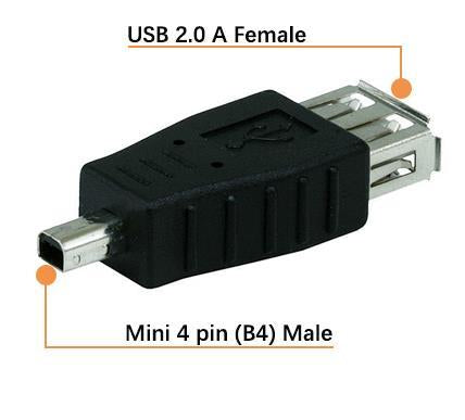 ΑΝΤΑΠΤΟΡΑΣ USB 2.0 TYPE Α ΘΗΛ. ΣΕ ΜΙΝΙ USB 4PIN ΑΡΣ.