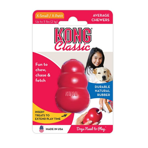 KONG Classic XSmall Εώς 2Kg + Δώρο Λιχουδιές