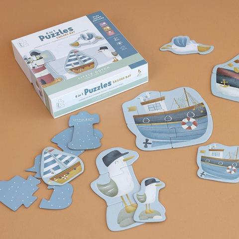 Little Dutch Παζλ 6 σε 1 Sailors Bay 24pcs LD4761