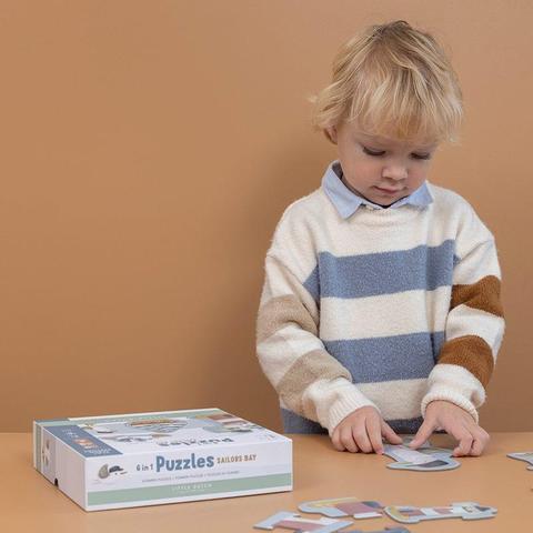 Little Dutch Παζλ 6 σε 1 Sailors Bay 24pcs LD4761