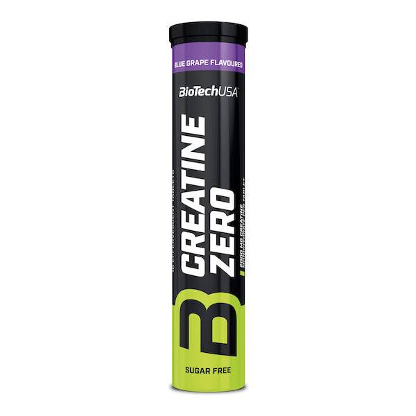 BioTech USA Creatine Zero Effervescent (18 αναβράζοντα δισκία) Blue Grape