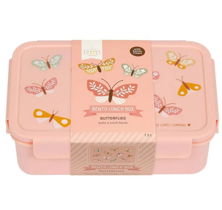 A little lovely company Δοχείο φαγητού Bento Lunch box Butterflies BBBUPI67
