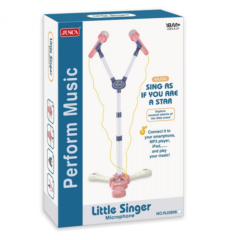 LITTLE SINGER ΜΙΚΡΟΦΩΝΟ ΜΕ ΒΑΣΗ ΗΧΟ & ΦΩΣ (50-2806)
