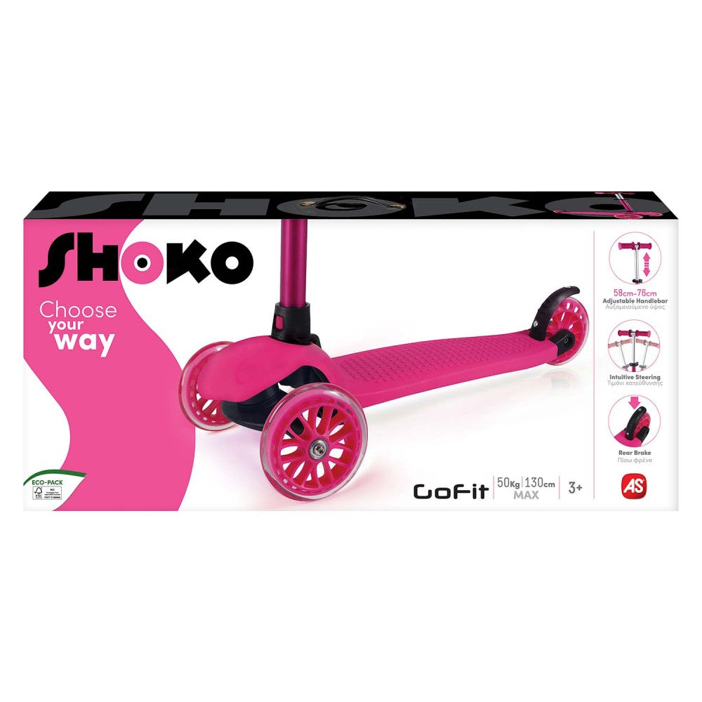 SHOKO SCOOTER TWIST & ROLL GO FIT ΡΟΖ (5004-50515)