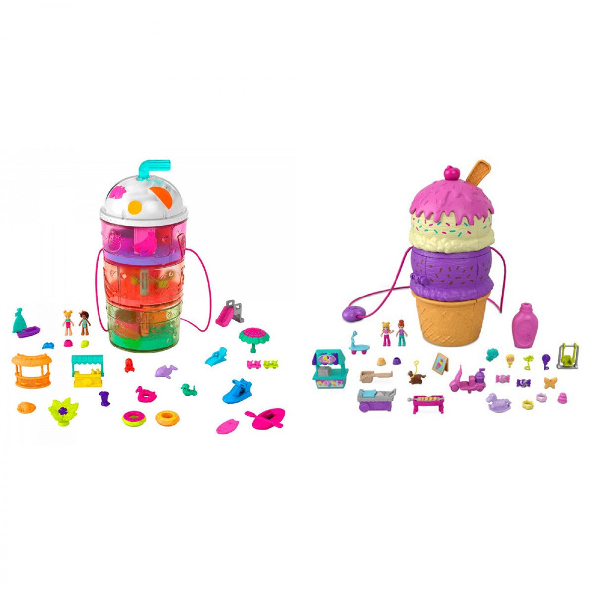 POLLY POCKET SPIN AND REVEAL ΣΕΤ 2 ΣΧΕΔΙΑ (HBF14)